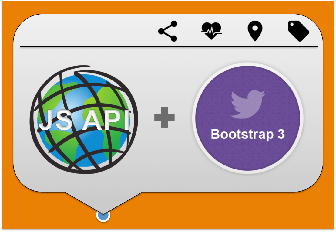 Use Bootstrap to Customize Esri's JavaScript InfoWindow Icons